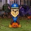 Airblown Paw Patrol Chase With Pumpkin Inflatable Yard Lawn Decor
