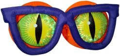 Gemmy Projection Airblown Kaleidoscope Evil Eyes , 3 Ft Tall