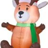 3.5' Airblown Outdoor Baby Reindeer Christmas Inflatable