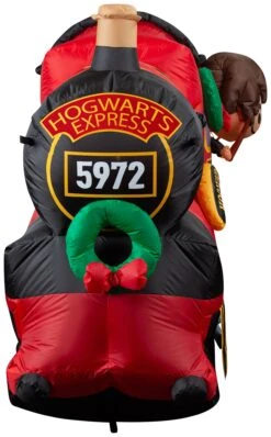 Gemmy Christmas Airblown Inflatable Hogwarts Express W/LEDs Scene WB, 4 Ft Tall, Multi -Gemmy 880007Right