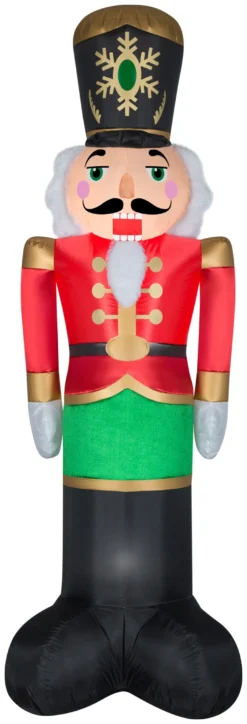 Gemmy Christmas Airblown Inflatable Mixed Media Luxe Nutcracker, 8 Ft Tall, Multi -Gemmy 881901 f4a6f5de 20fc 42d4 b345 bf272d64814c scaled