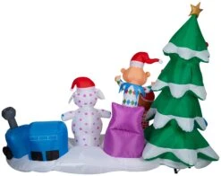 Gemmy Christmas Airblown Inflatable Misfit Toys Scene Rudolph , 7 Ft Tall, Multi 6 Gemmy Christmas Airblown Inflatable Misfit Toys Scene Rudolph , 7 Ft Tall, Multi -Gemmy 882560Back