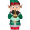 Gemmy Industiries GE118906 Mixed Media Elf Animated Inflatable Airblown Decor