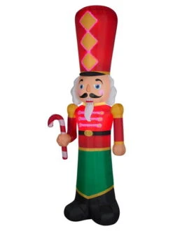 Gemmy Industiries GE119918 LED Nutcracker Lightshow Inflatable Airblown Decor
