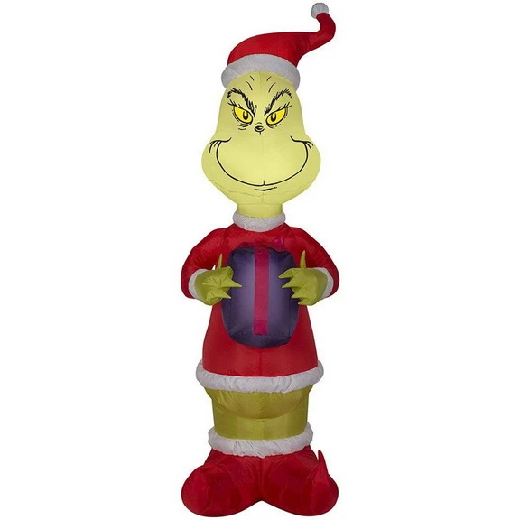 Gemmy Industiries GE81246 Dr. Seuss The Grinch With Presents Inflatable Airblown Decor 1 Gemmy Industiries GE81246 Dr. Seuss The Grinch With Presents Inflatable Airblown Decor
