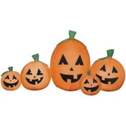 Gemmy Industiries GE226360 Harvest Jack-O-Lantern Pumpkin Scene Inflatable Airblown Decor