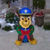 PAW Patrol - Chase With Wreath 3ft Airblown Christmas Yard Decor
