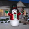 Snowman Luxe Giant 8ft Airblown Christmas Yard Decoration
