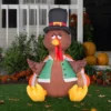 Happy Turkey 4ft Thanksgiving Yard Decor