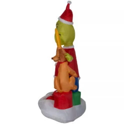 The Grinch & Max With Presents 6ft Airblown Christmas Yard Decoration -Gemmy GUEST ff6f6daf 3d80 46ba 801e 8e3be5a402c6