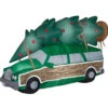 Gemmy Industiries SS110518G 60" Blow Up Inflatable National Lampoon's Christmas Vacation Car With Tree Outdoor Yard Decoration