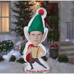 Gemmy SS118983G Blow Up Inflatable Dwight From Office Outdoor Yard Decoration -Gemmy MOS SS 118983G 2 576 576