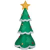 Gemmy SS119734G Blow Up Inflatable Mixed Media Christmas Tree Outdoor Yard Decoration