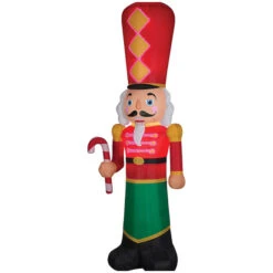 Gemmy Industiries SS119918G 108" Blow Up Inflatable Nutcracker Lightshow Outdoor Yard Decoration