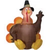 Gemmy Industiries SS224475G Blow Up Inflatable Harvest Turkey Large Outdoor Yard Decoration