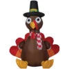 Gemmy Industiries SS225136G Airblown Turkey With Scarf Small