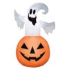 Gemmy SS225311G Blow Up Inflatable Ghost Jack-O'-Lantern Inflatable Outdoor Yard Decoration