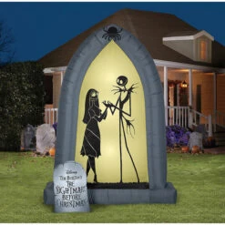 Gemmy Industiries SS225603G Blow Up Inflatable Nightmare Before Christmas Jack & Sally Arch Outdoor Yard Decoration -Gemmy MOS SS 225603G 1 576 576