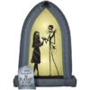 Gemmy Industiries SS225603G Blow Up Inflatable Nightmare Before Christmas Jack & Sally Arch Outdoor Yard Decoration