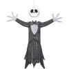 Gemmy SS226743G 42" Blow Up Inflatable Nightmare Before Christmas Jack Skellington On Tombstone Outdoor Halloween Yard Decoration