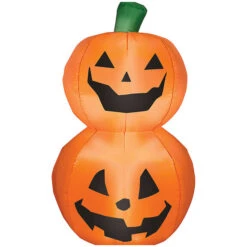 Gemmy Industiries SS58231G Blow Up Inflatable Pumpkin Stack Outdoor Yard Decoration