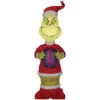 Gemmy Industiries SS81246G 48" Blow Up Inflatable Dr. Seuss™The Grinch With Present Outdoor Yard Decoration