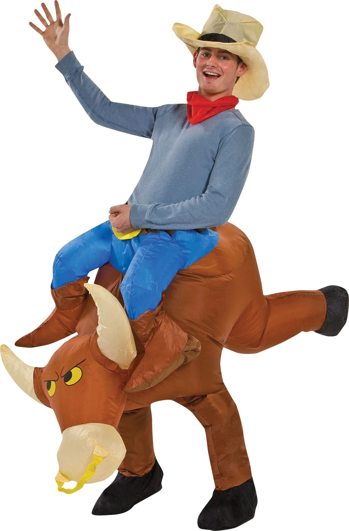 Bull Rider Inflatable Adult Costume 1 Bull Rider Inflatable Adult Costume