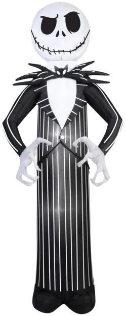 Nightmare Before Christmas 7 Ft Jack Skellington Airblown Christmas Yard Decor -Gemmy MSN769711