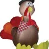 Thanksgiving Pilgrim Turkey 6ft Airblown Yard Decoration