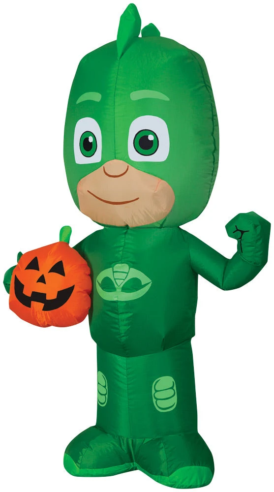 PJ Masks, Gekko Airblown Outdoor Halloween Yard Decor 2 PJ Masks, Gekko Airblown Outdoor Halloween Yard Decor - Image 2
