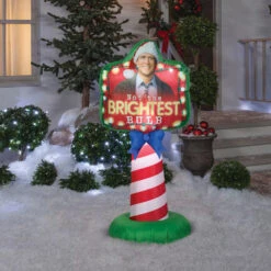 National Lampoon's Christmas Vacation 5ft Airblown Sign Clark Griswold Yard Decor
