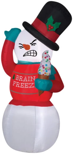 Airblown Shivering Snowman