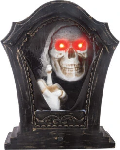 Tombstone Tapping Skeleton Decoration