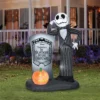 Nightmare Before Christmas - Jack Skellington Tombstone 6ft Airblown Yard Decoration