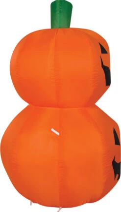 42" Airblown Pumpkin Duo Stack LED Inflatable Yard Lawn Decoration -Gemmy SS58231G s