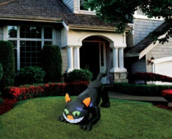 Black Cat 6.5 Ft Long Airblown Holiday Lawn Decoration