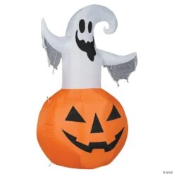 Airblown Ghost Jack-O'-Lantern Inflatable -Gemmy blow up inflatable ghost jack o lantern inflatable outdoor yard decoration ss225311g a02