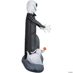 Airblown Jack Skellington Giant Inflatable Yard Decoration 120" 5 Airblown Jack Skellington Giant Inflatable Yard Decoration 120" -Gemmy blow up inflatable jack skellington inflatable outdoor yard decoration ss227161g a01