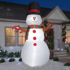 Airblown Swiveling Snowman Christmas Inflatable