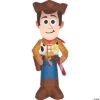 Airblown Woody With Candy Cane Inflatable