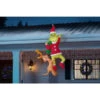 The Grinch With Max 6ft Hanging Airblown Christmas Yard Decor